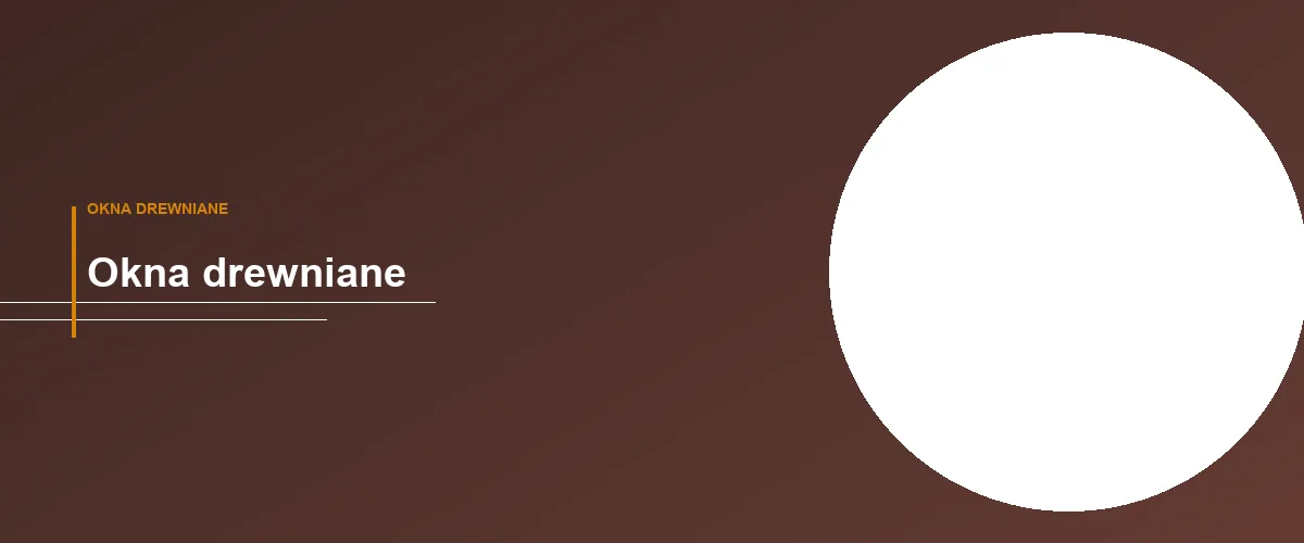 Okna drewniane